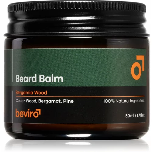 Beviro Beard Balm Bergamia Wood balzam za brado za moške 50 ml
