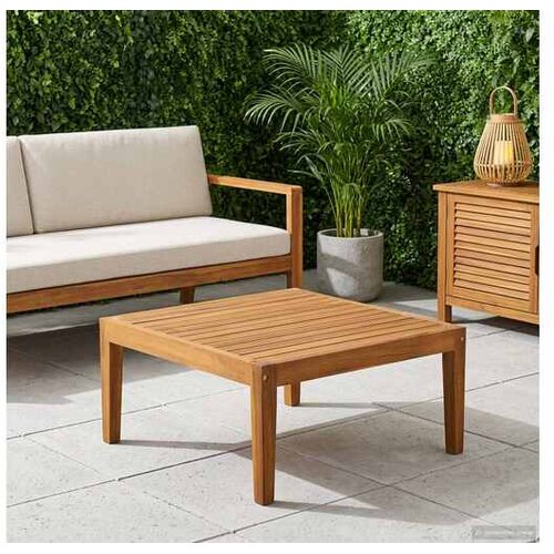 vidaXL Stol za vrt Čvrsto drvo akacije Prirodna 60 x 60 x 30 cm - Crna i antracit stol Cijene