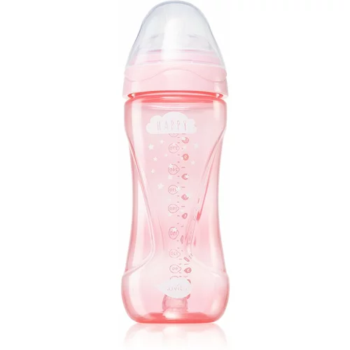 Nuvita Cool Bottle 4m+ steklenička za dojenčke Light pink 330 ml
