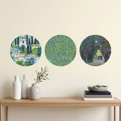WALLXPERT 3YMDF11905 Multicolor Decorative MDF Painting (3 Pieces) Cene