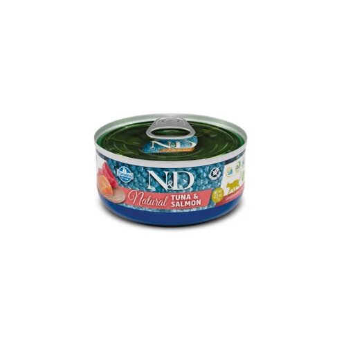 Farmina n&amp;amp;d natural can cat natural tuna&amp;amp;salmon 70g Slike