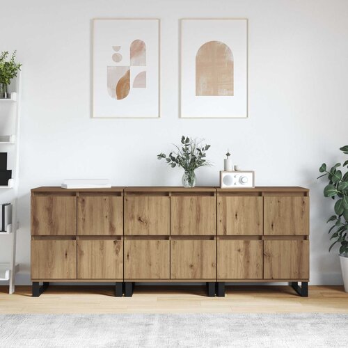  Kreveta 3 pcs Umjetnički hrast 60 x 35 x 70 cm Cene