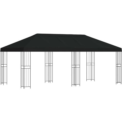 vidaXL Paviljon s bočnim stranama 6 x 3 m Crna Poliester i čelik 190 Cijene