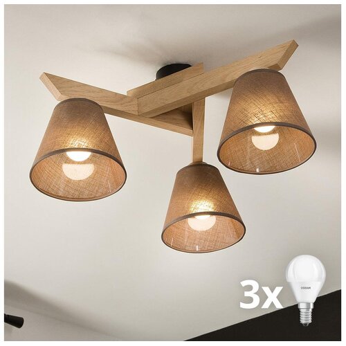  Brilagi - LED Plafonski luster ANTHONY 3xE14/40W/230V hrast/braon Cene