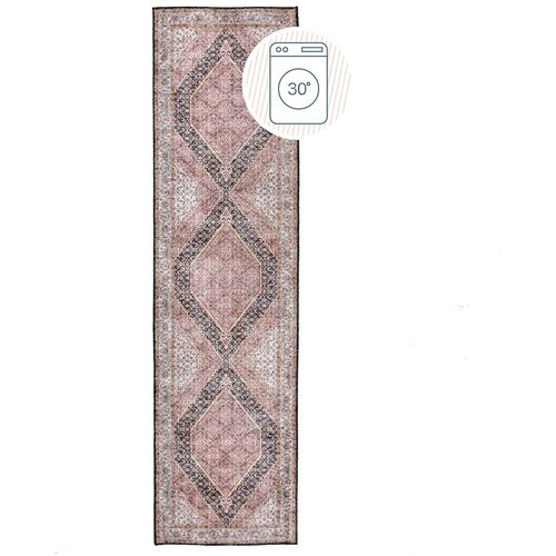 Flair Rugs Rožnat pralen tekač 60x230 cm Briony Traditional &amp;ndash; Slike
