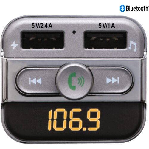 Sal FM modulator 4in1, BT handfree, 12V/24V, 3.4A punjač - FMBT PRO, Sivi Cijene