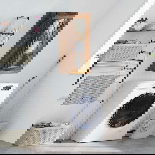 VidaXL Stenska omara Star les 34,5 x 34 x 90 cm Slike