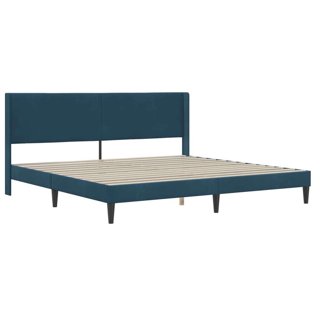  Okvir za krevet Plava 180 x 200 cm Bar&amp;scaron;un - Plava 180 x 200 cm Slike
