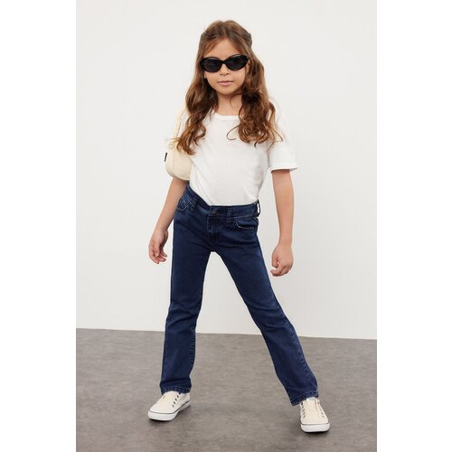 Trendyol boy&amp;#039;s dark blue slim denim trousers jean Slike