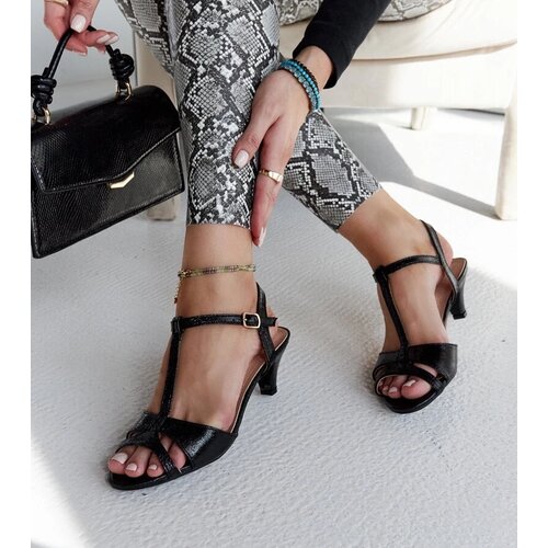 D/CEO Black sandals on a block heel Millo Slike