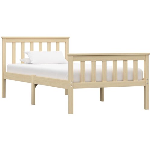  Okvir kreveta prirodna boja od masivne borovine 100 x 200 cm Cene