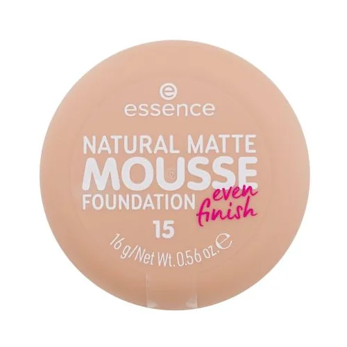 Essence Natural Matte Mousse pjenasta podloga za prirodan, mat izgled 16 g Nijansa 15