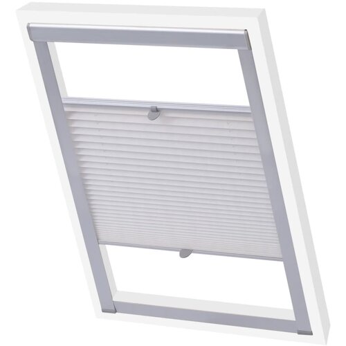 VidaXL Plisirane Rolete Bijele C02 Slike