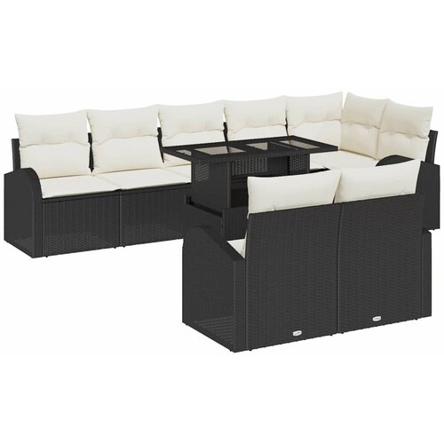  Sjedeća garnitura za vrt 9 kom. poliratan 100 x 55 x 73 cm Slike