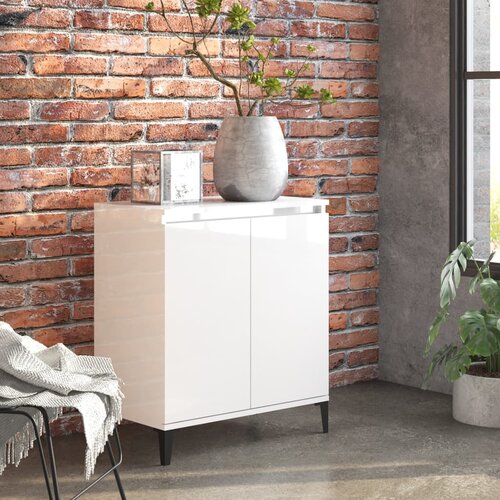 VidaXL Komoda visoki sjaj bijela 60 x 35 x 70 cm od iverice Slike
