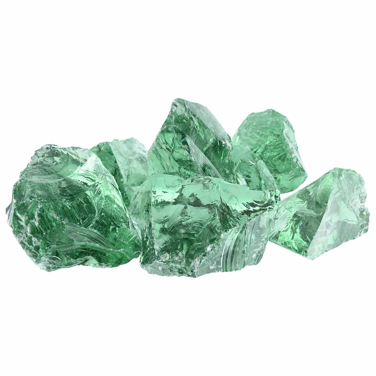 vidaXL Vrtne kamenine Svetlo zelena 12 cm Steklo, (5000161637) Cene