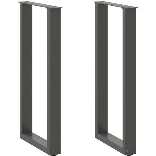  Noge za konzolni stol u obliku slova U, 2 kom, antracit, 38 x (72-73) cm, čelik Cene