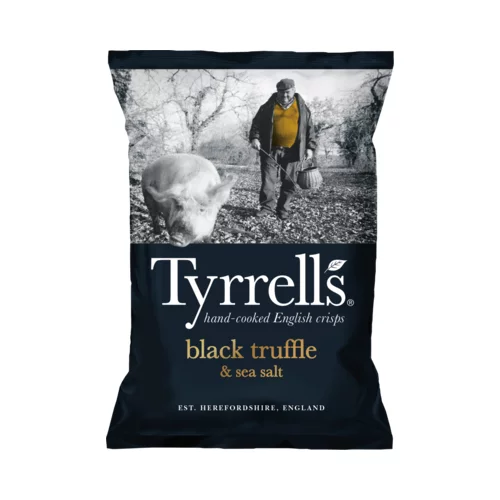 Tyrrells čips Črni tartuf in morska sol, 150 g