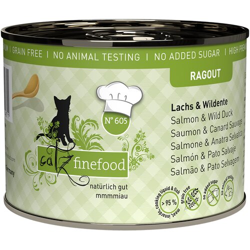  Varčno pakiranje catz finefood Ragout 24 x 180 g/190 g - No.605 losos & divja raca (24 x 190 g) Cijene