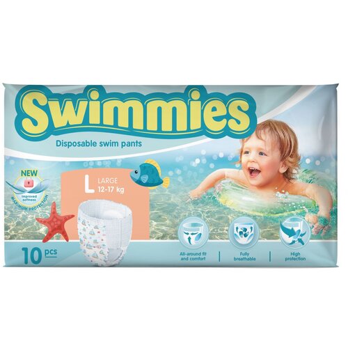 Swimmies plavalne plenice za enkratno uporabo L 12-17 kg 10/1 10 kos Cene