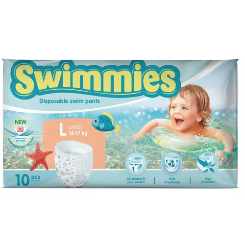 Swimmies plavalne plenice za enkratno uporabo L 12-17 kg 10/1 10 kos
