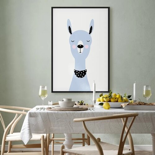  Slika - Lovely Llama (1 Part) Vertical 60x90 U crnom drvenom okviru Slike