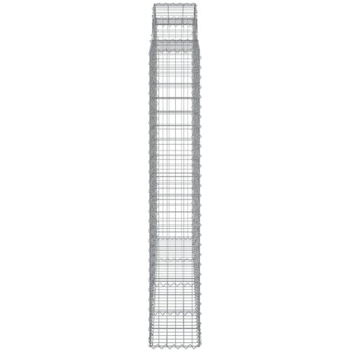 Lučne gabionske ko&amp;scaron;are 10kom 200x50x180/200cm pocinčano željezo Slike