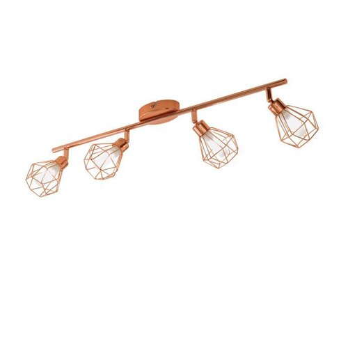 Eglo Zapata reflektor/4, led, g9, 4x2,5w, 4x360lm, bakar/čelik/bijelo staklo Cene