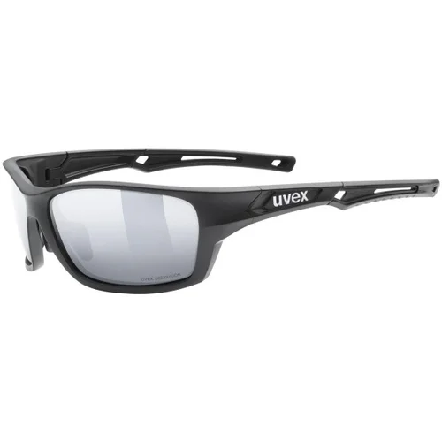 Uvex sportstyle 232 P Black Mat S3 Polarized ONE SIZE (62) Črna/Srebrna