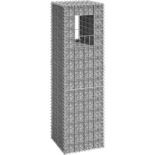 VidaXL Gabionska ko&amp;scaron;ara steber 40x40x140 cm železo Slike