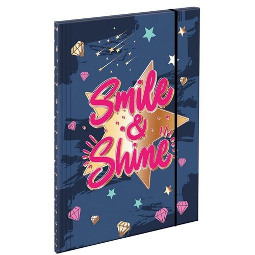 Scool Fascikla Smile and Shine, A4, Roze Slike