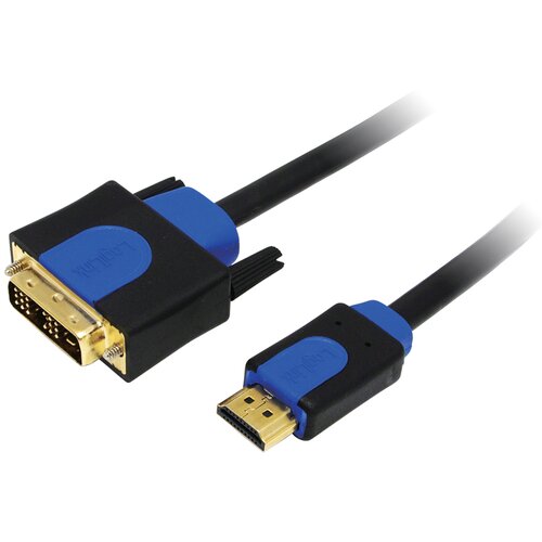 Logilink DVI / HDMI adapterski kabel DVI-D 18+1-polni vtič\, HDMI-A vtič 3.00 m črna CHB3103 pozlačeni konektorji\, lahko se privije DVI kabel, (20410860) Cene