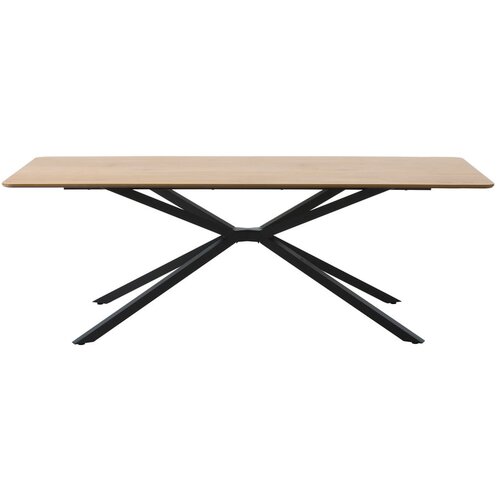 Unique Furniture Jedilna miza z mizno plo&amp;scaron;čo v hrastovem dekorju 100x200 cm Cesura &amp;ndash; Slike