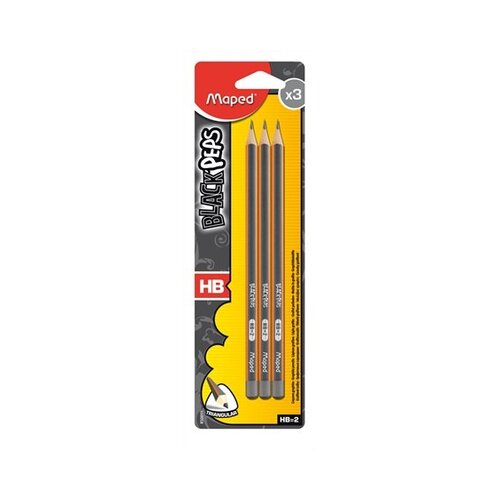 Maped BLACK`PEPS grafitni svinčnik, HB, 3 kosi/blister Cene