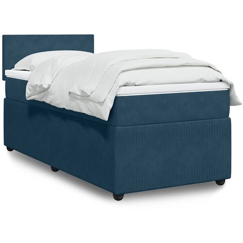 Box spring krevet s madracem plavi 100x200 cm bar&scaron;unasti Cijene