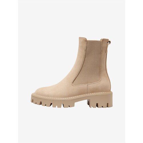 Only Beige High Chelsea Shoes Betty - Women Slike