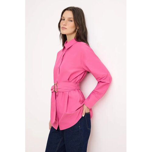 Trendyol Modest Ženska košulja Tctss26Tg00026, Roze Cene