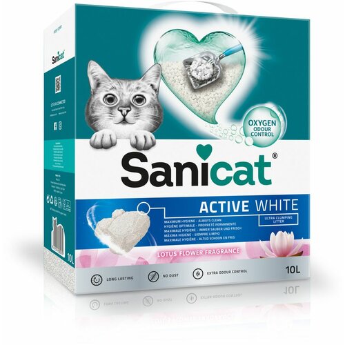 Sanicat Sanicat Posip Za Mačke Active White Lotus 10 l Cene