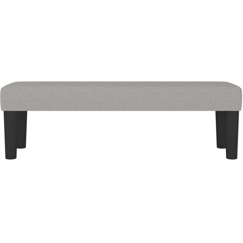  Klupa svjetlosivi 100x30x30 cm od tkanine Slike
