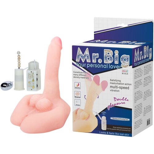  Mr. Big realističan vibrator sa rotacijom i zvukom &amp;mdash; TPE &amp;mdash; BW 8016 Slike