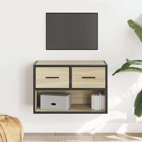 TV omarica sonoma hrast 60x31x39,5 cm inženirski les in kovina Slike