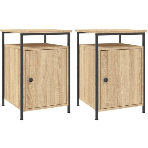 Maison Chic Dvo delni komplet Nočne omarice - Nočne mize sonoma hrast 40x42x60 cm inženirski les, (21687728) Slike