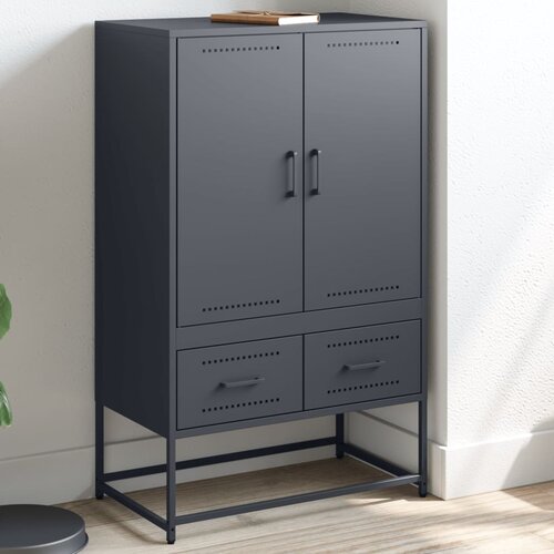 vidaXL Visoka komoda antracit 68x39x111,5 cm od hladno valjanog čelika Cijene