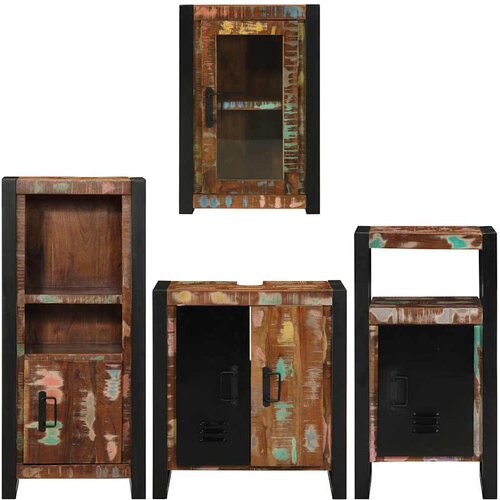  Set namje&amp;scaron;taja za kupaonicu 4 kom. &amp;Scaron;areni 55 x 35 x 60 cm Slike