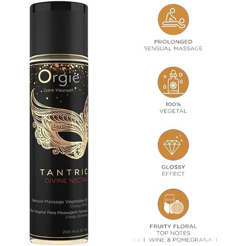 Orgie Masažno olje Tantric - Fruity Floral Divine, 200 ml Slike
