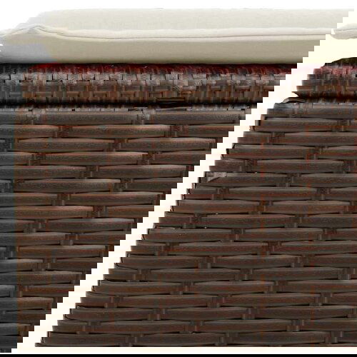 vidaXL 6-dijelni set vrtnih sofa od poliratana s jastucima smeđi Cijene