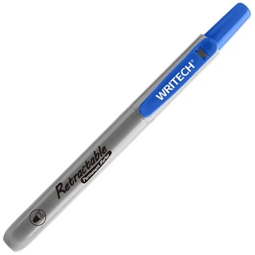 Writech Permanentni marker Retractable click, moder Cene