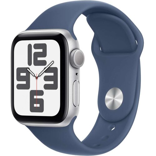 Apple watch se 40mm gps 2. gen sport s/m silver/denim Slike