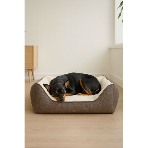 Paws &amp;amp; Whiskers Krevet za ljubimce Zeus, 80x60x18 cm, Braon Slike