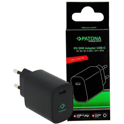 Patona USB-C punjač Power Delivery 20W/230V crni Cene